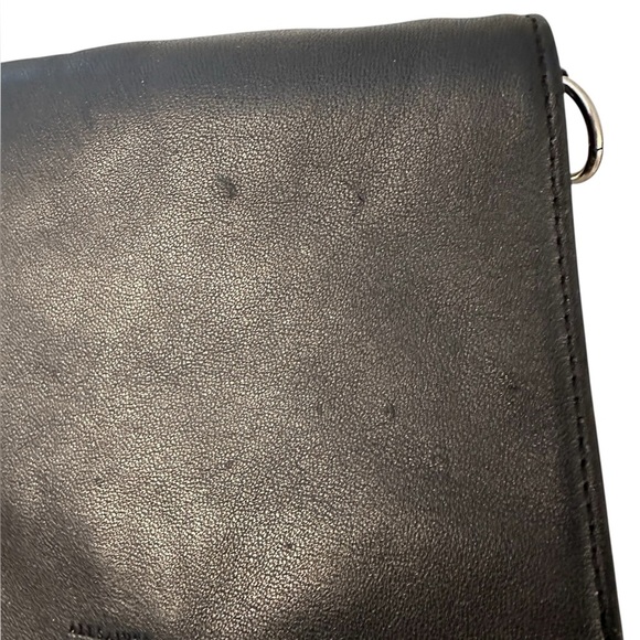 All Saints Women’s Black Leather Crossbody Bag Shoulder bag purse - Picture 8 of 9